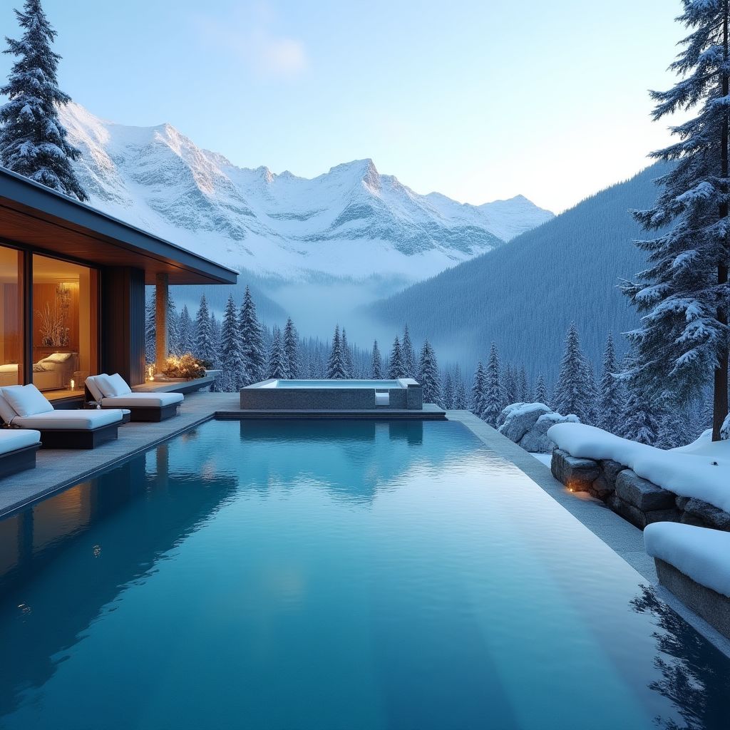 Spa facility at Alpine Lodge